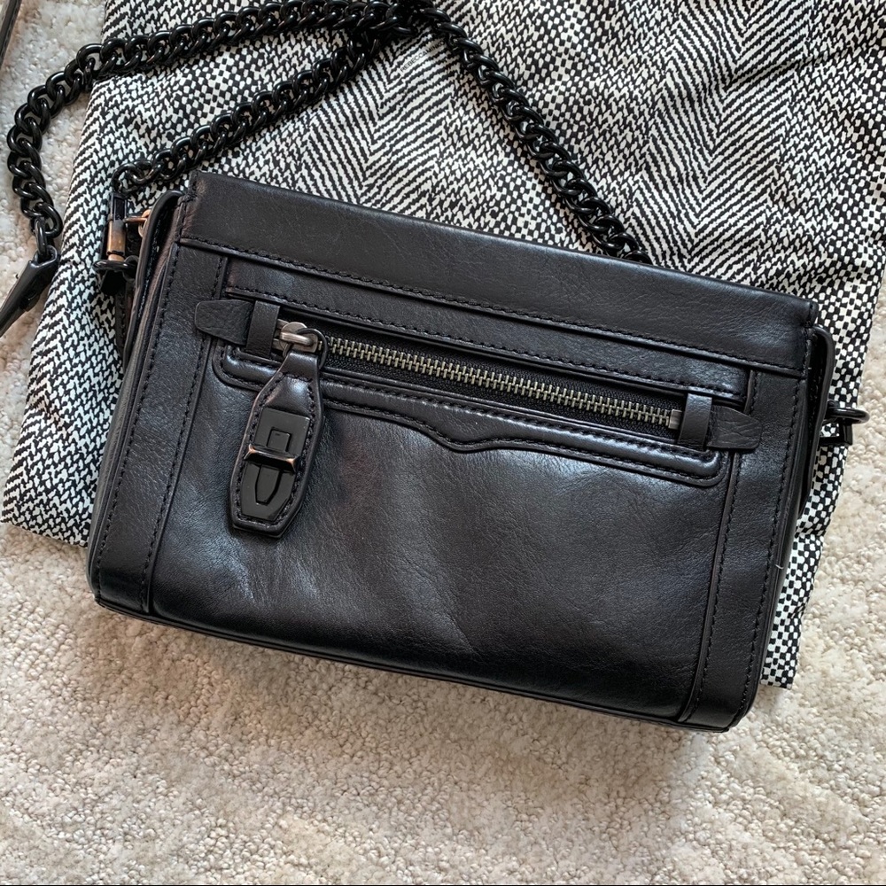 Rare Rebecca Minkoff Full Black Crossbody Bag